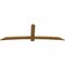 Ekena Millwork Bellingham Rough Sawn Timber Gable Bracket, Western Red Cedar, 108"W x 36"H x 2"D x 6"F, 8/12 Pitch GBW108X36X0206BEL00RWR - alternate 4